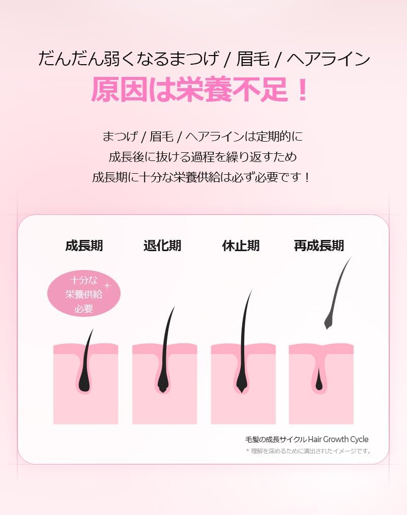 KLAVUU Actress Eyelash Booster Serum, 0.3 oz (10 g), Eyelash Serum, Eyelash Serum, Eye Serum, Eyebrow Matsueku