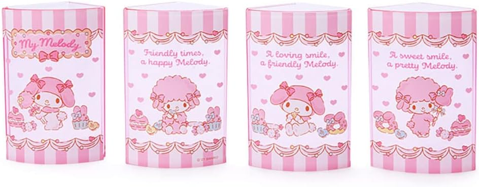 Sanrio 213136 My Melody Pen Stand, Pink, Plastic, 360 Degree Rotation, Rotating Pen Stand, Pen Holder, Cosmetics, Makeup Brush, Tulle, Pet Character