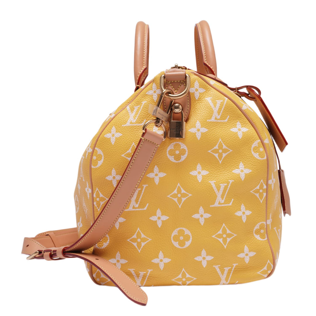 LOUIS VUITTON 'JAUNE MAT' SPEEDY P9 BANDOULIERE 40