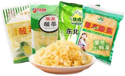 Choose from 4 types of Tōhoku sour cabbage, authentic Chinese sour cabbage, pickled white cabbage for hot pot and dumplings (Futaba sour cabbage, 500g)