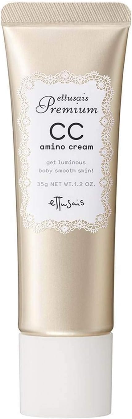 エテュセ プレミアム CCアミノクリーム BE(シアーベージュ) 化粧下地 毛穴カバー・色ムラ、赤みカバー・化粧崩れ防止 SPF40 PA+++ 35g