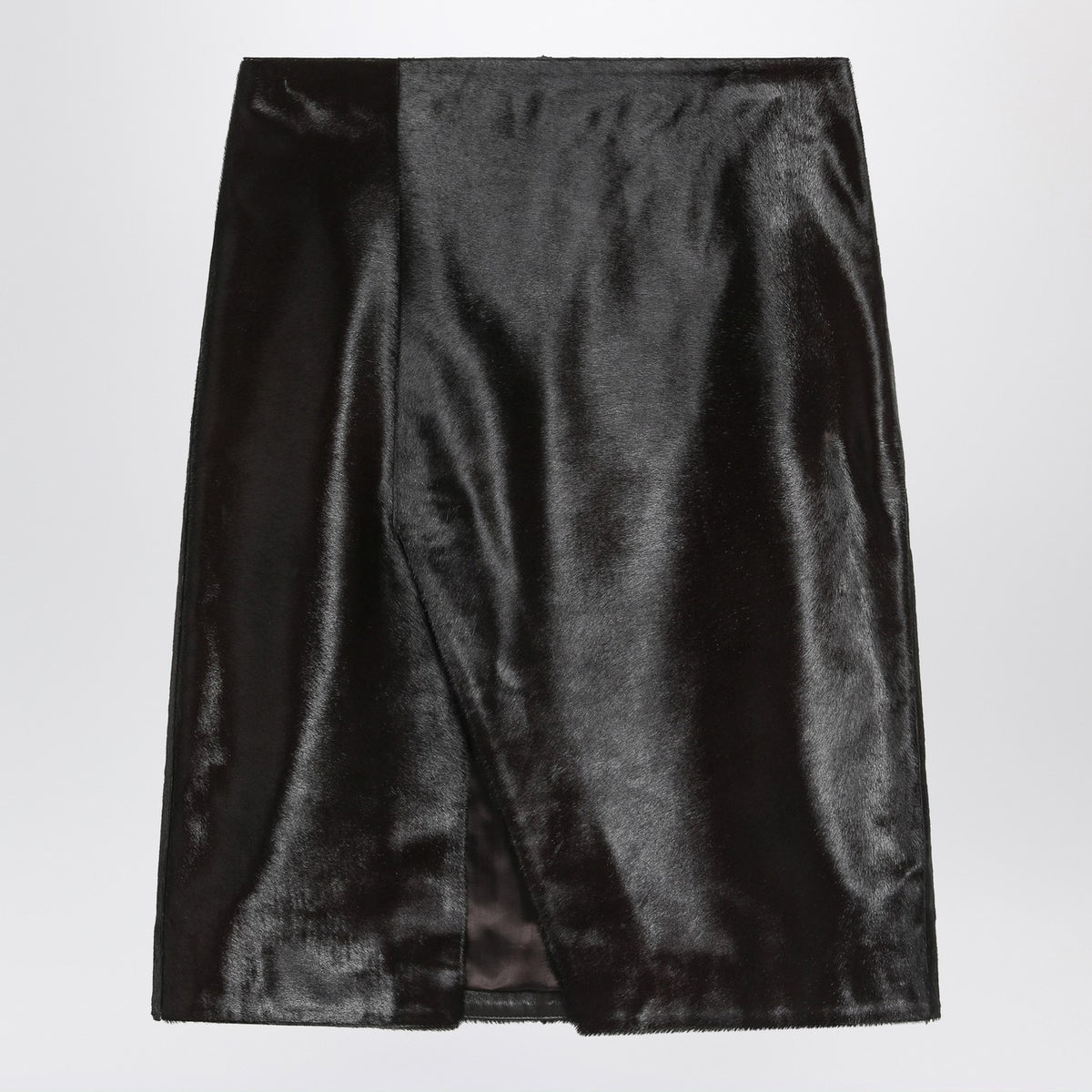 Loulou Loulou Studio Brown Myra Myra Skirt Pony Effect Leather - Image 2