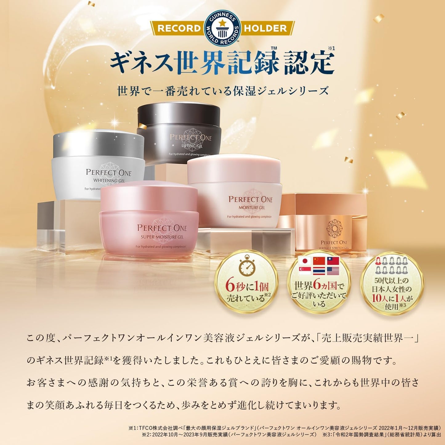 Perfect One Perfect One Quasi Drug All-in-One Gel Medicated Wrinkle Stretch Gel, 1.8 oz (50 g), (Renewed Single Item) (Approx. 1 Month)