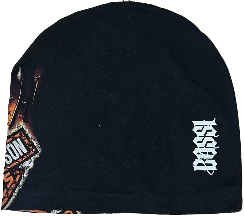 BOSSI 'FLAMING DRAGON' RHINESTONE VINTAGE BEANIE
