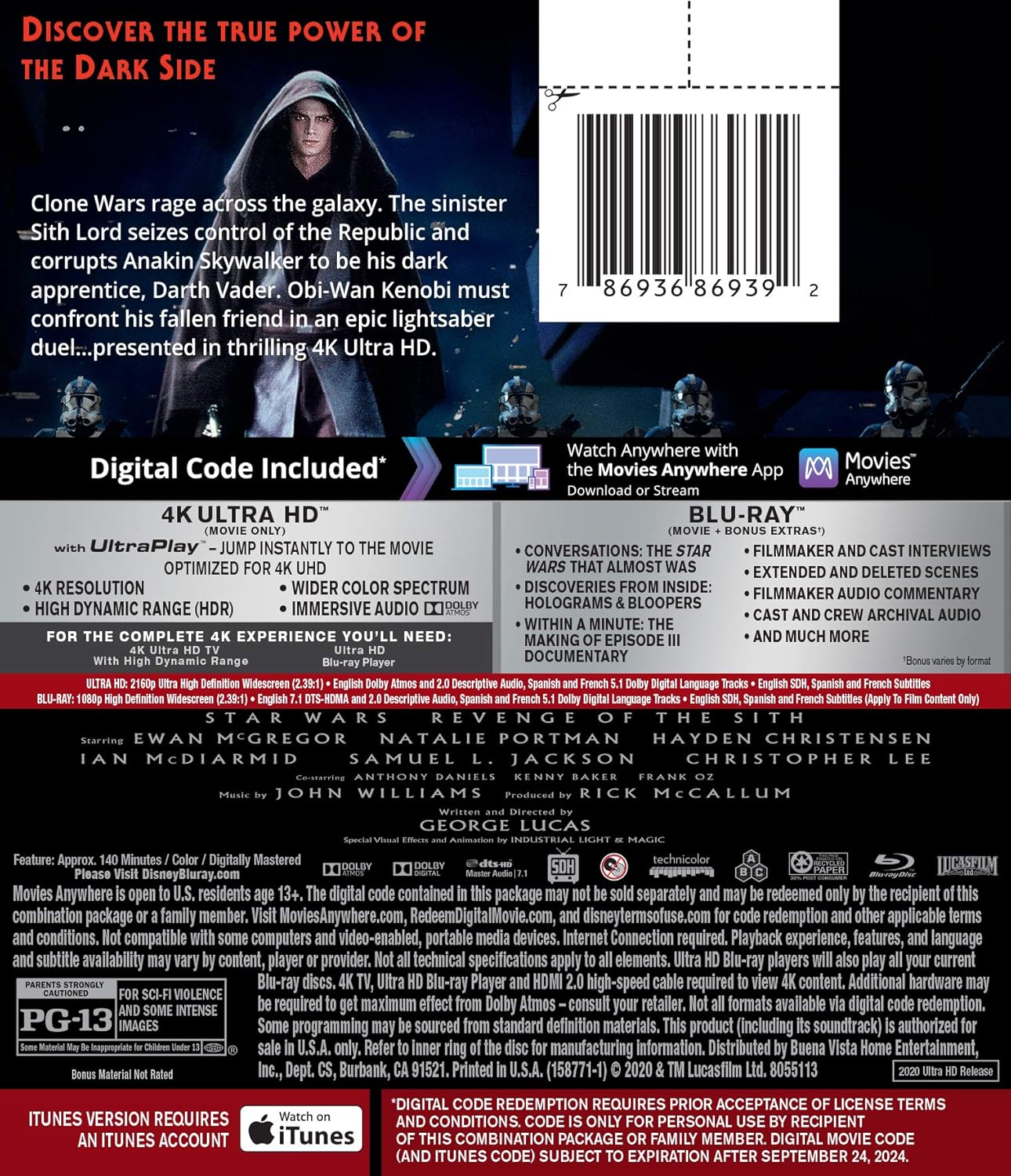 Star Wars: Revenge of the Sith [4K UHD]