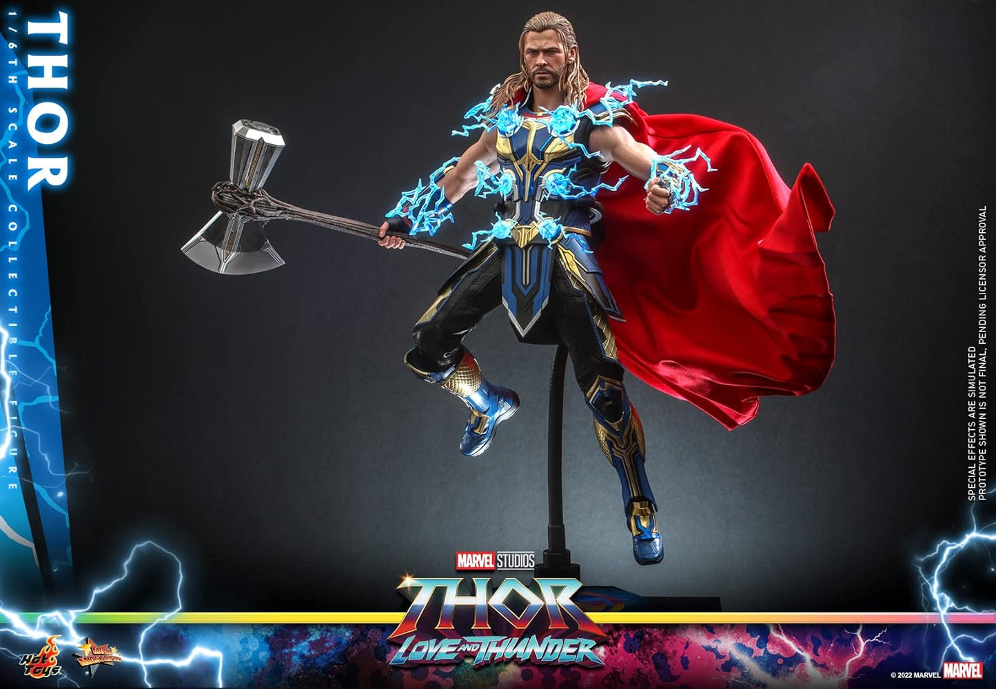 Movie Masterpiece Thor: Love & Thor 1/6 Scale Figure, Blue, Approximately 12.6 inches (32 cm) Tall