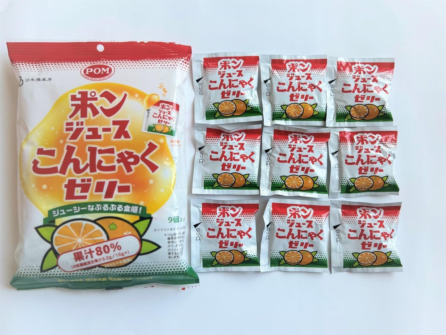 Kokubu Pon Juice Konjac Jelly 144g x 5 Packs