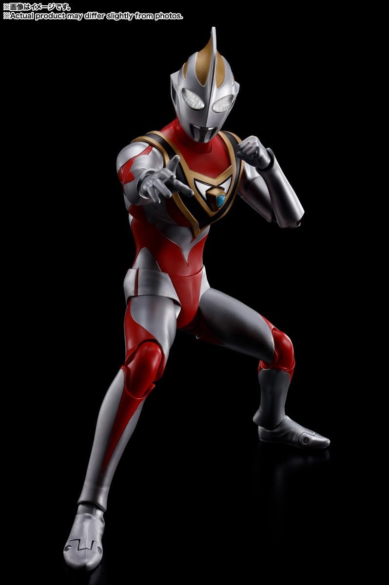 TAMASHII NATIONS S.H. Figuarts (True Bone Carving Manufacturing Method) Ultraman Gaia (V2), Approx. 5.9 inches (150 mm), ABS & PVC Painted Poseable Figure