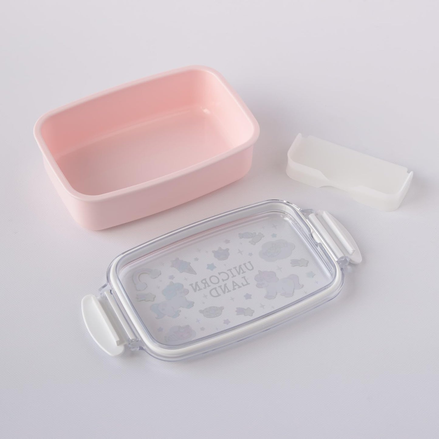 OSK Antibacterial Bento Box 500ml with Divider, Unicorn Lunch Box, Made in Japan PL-1R