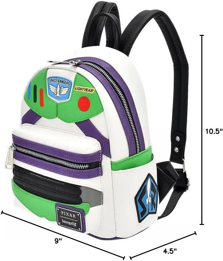 Loungefly x Disney Pixar Toy Story Buzz Lightyear Mini mochila, Multi colorido, Tamaño único, Moderno