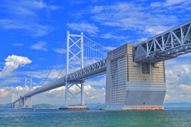 【2027年カレンダー】【日本の風景ポストカード】香川県瀬戸大橋 南北備讃瀬戸大橋の雄大な景観 はがき お土産 ハガキ 撮影/kazukiatuko