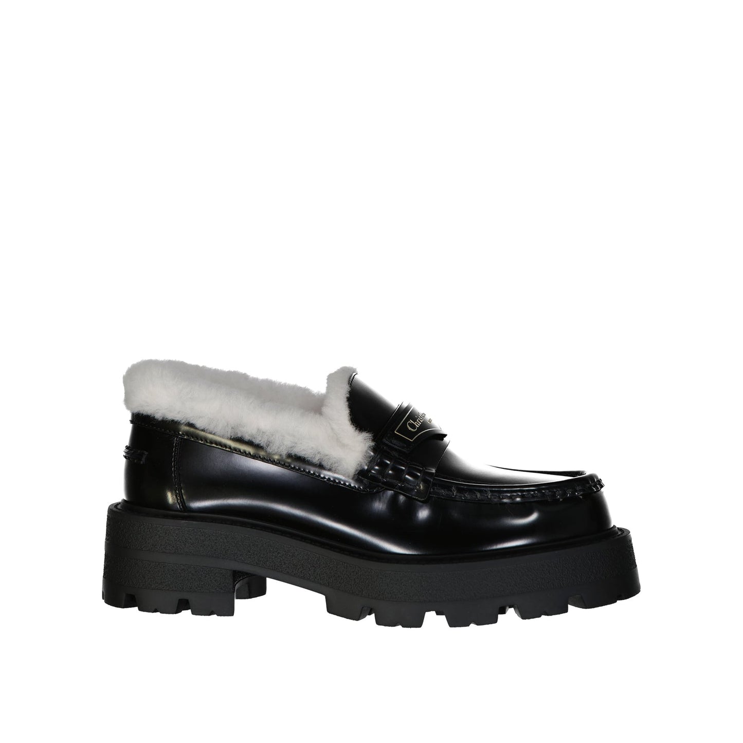 Dior ディオールレザーロゴローファー - Image 2