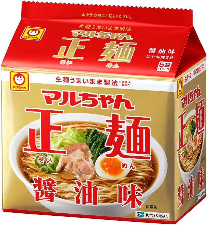 Maruchan Seomen Noodles 5 Pack Set (Soy Sauce, Miso, Salt, Pork Bone, Pork Bone Soy Sauce, Japanese Style Soy Sauce, Yakisoba), 7 Bags Each