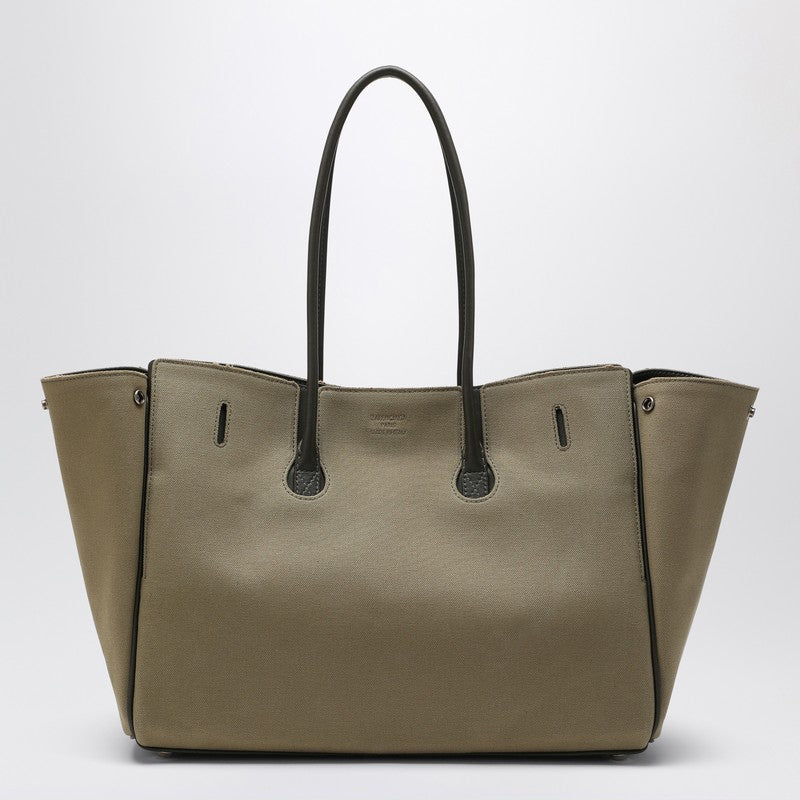 Balenciaga バレンシアガはカーキキャンバスのすべてのベルエアメディアバッグを運ぶ - Image 2