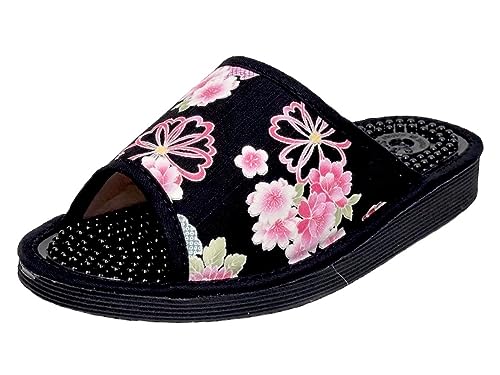Daiming Shokai Women's Health Sandals, Japanese Pattern, Japanese Style, Slippers, Made in Japan