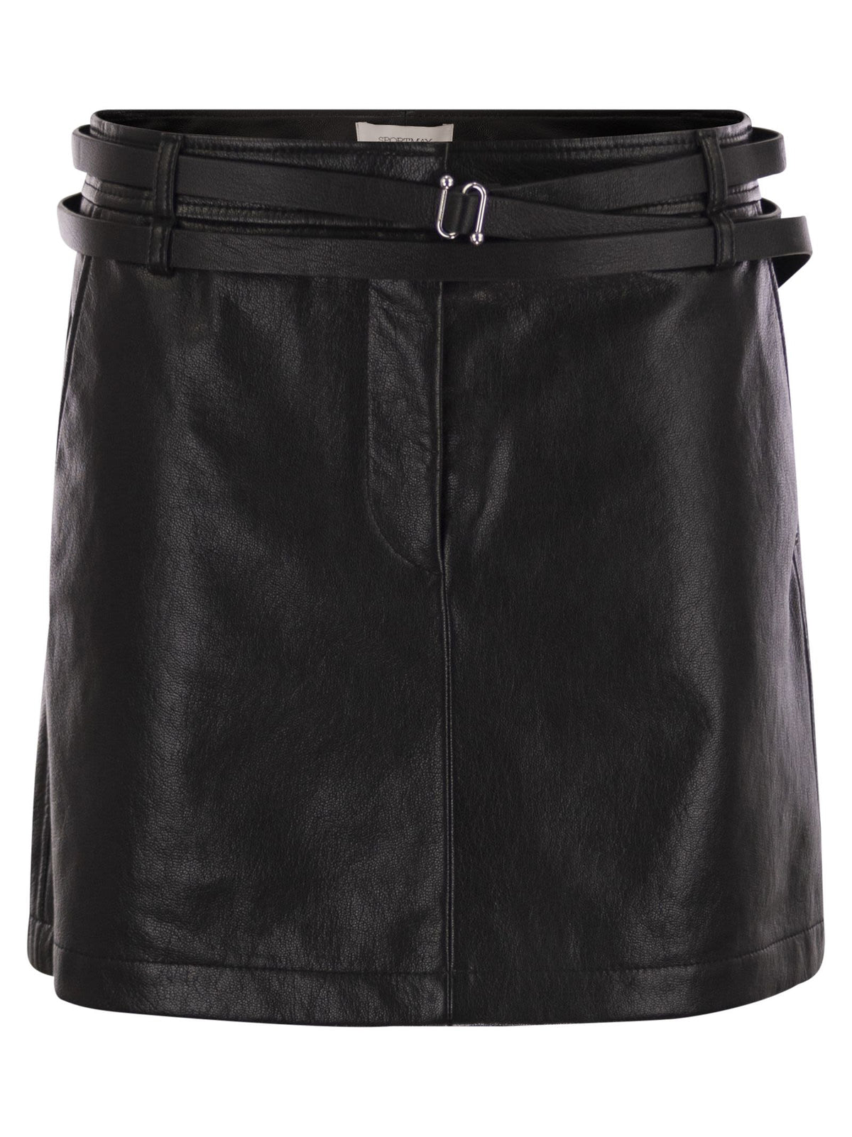 Sportmax SportMax Pattoショートレザースカート - Image 2