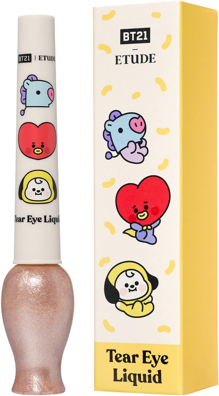 ETUDE BT21 BE101 Tear Eyeliner Tear Bag Glitter Glitter 1.0 Pieces
