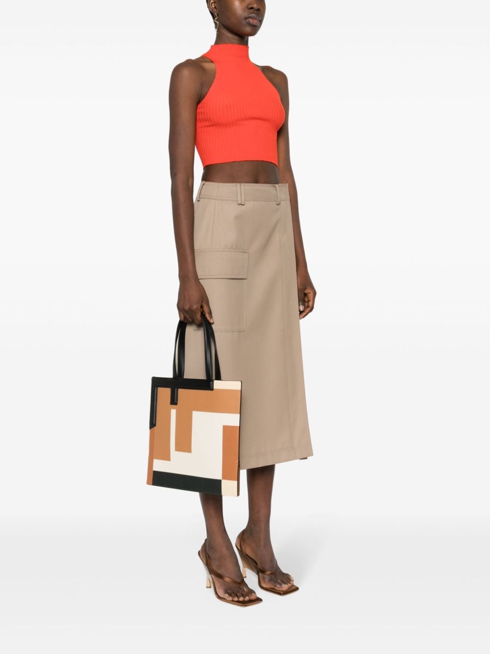 Fendi フェンディフェンディフリップミディアムレザートート - Image 2