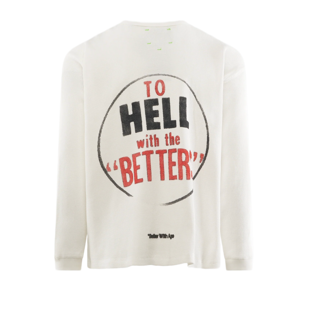 BETTER WITH AGE 'CHAMOMILE WAFFLE' THERMAL LONGSLEEVE