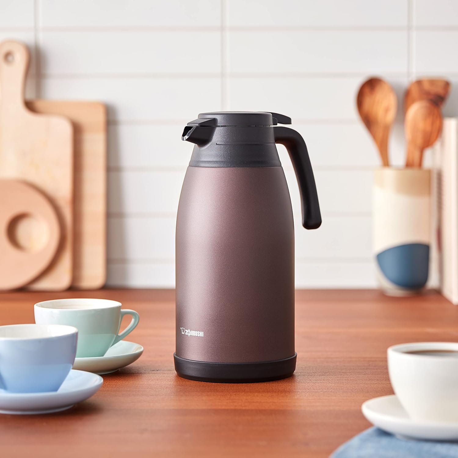 Zojirushi Mahobin SH-RA19-TA Stainless Steel Pot, 64.2 fl oz (1.9 L) Pot, Tabletop, Wide Mouth, Approx. 2.6 inches (6.5 cm), Stainless Steel Vacuum Double Wall Thermal Bottle, Heat Retention/Cold
