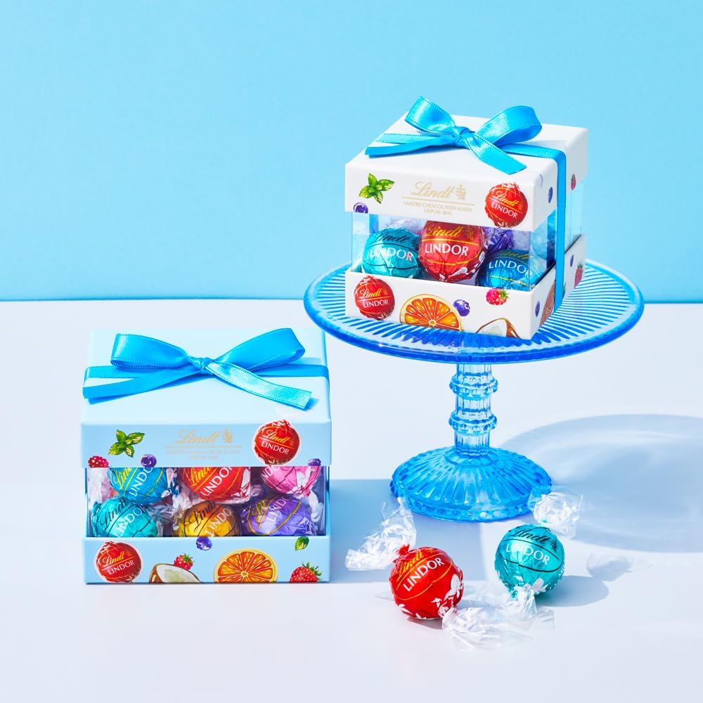 White Day Lindor Classic Gift Box 12 Pack with Small Shopping Bag