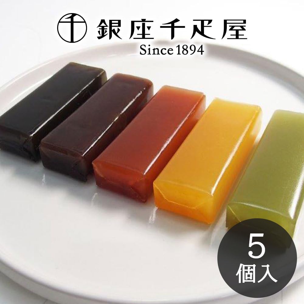 Ginza Senbikiya Ginza Fruit Yokan 6 pieces, Gift card included, Official wrapping, Official carry bag included, Gift