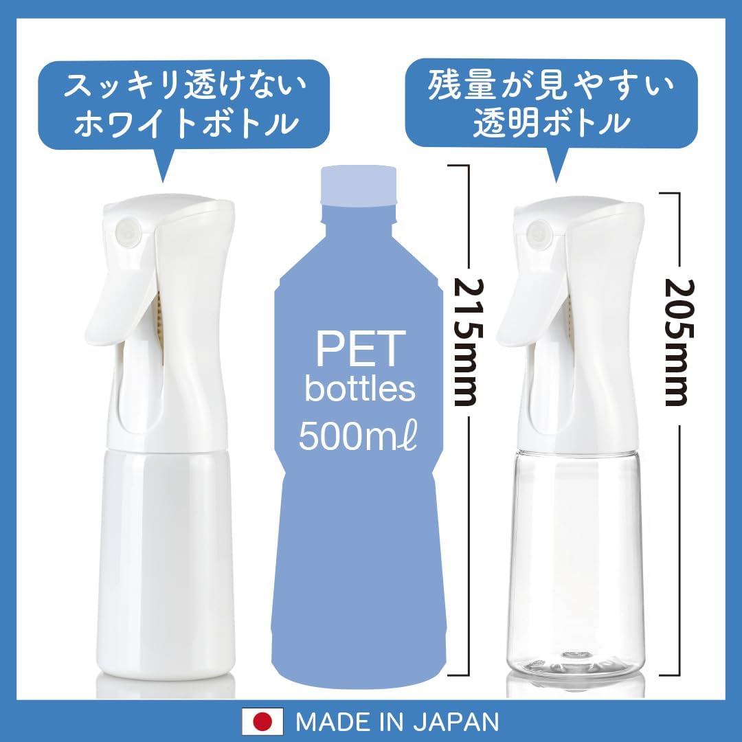 SAMURAI Z1 Spray Bottle, Mist Spraying, Made in Japan (Ultra Fine Particles, Continuous Mist, Light Blocking, Alcohol Compatible), 7.8 fl oz (200 ml) Transparent, 1 Bottle