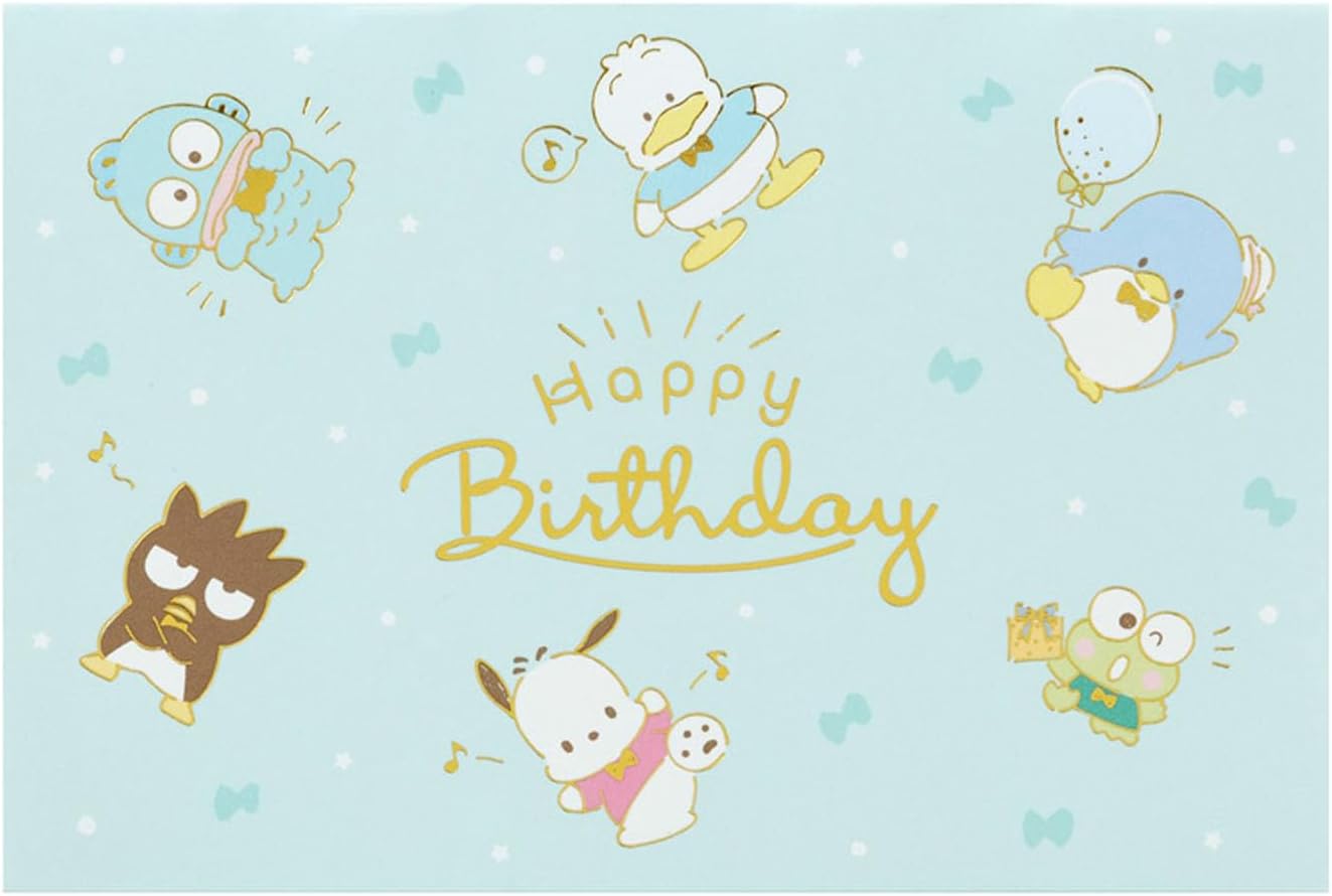 Sanrio Greeting Card Message Card Birthday Celebration Happy Gang V Everyone's Party BD264-5 614556