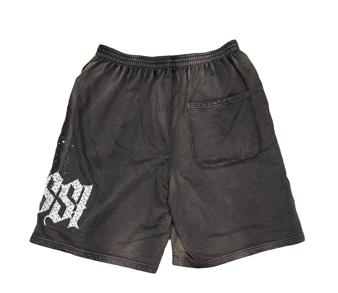 BOSSI 'BLACK DRAGON' WASHED BROWN SHORTS