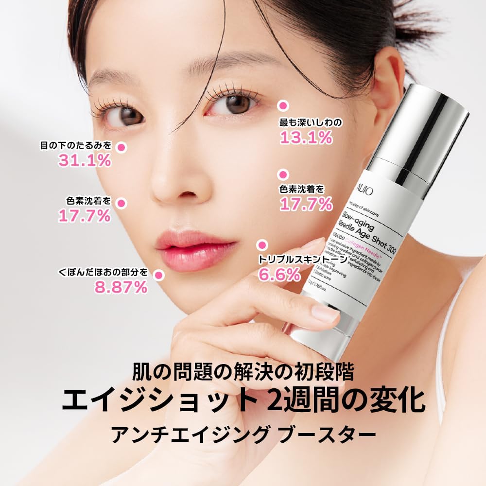 AGE SHOT 300 Wio Slow Aging Needle Age Shot 300 Pores Skin Care Needle Shot Wrinkle Elasticity Formulated Korean Cosmetics Korean Cosmetics