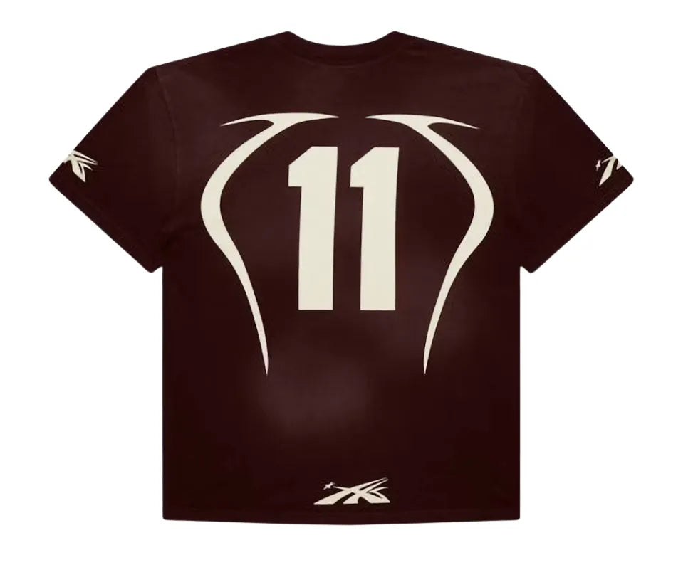 HELLSTAR 'WARM UP TEE' BROWN