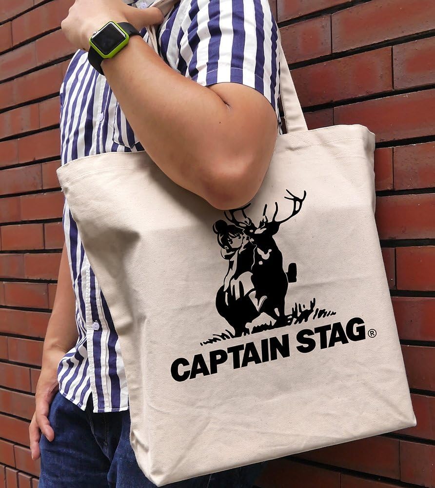 (Official) 2-dimensional cost performance "Yuru Camp △" x Captain Stag "Yuru Camp △" x Captain Stag Large Tote Natural