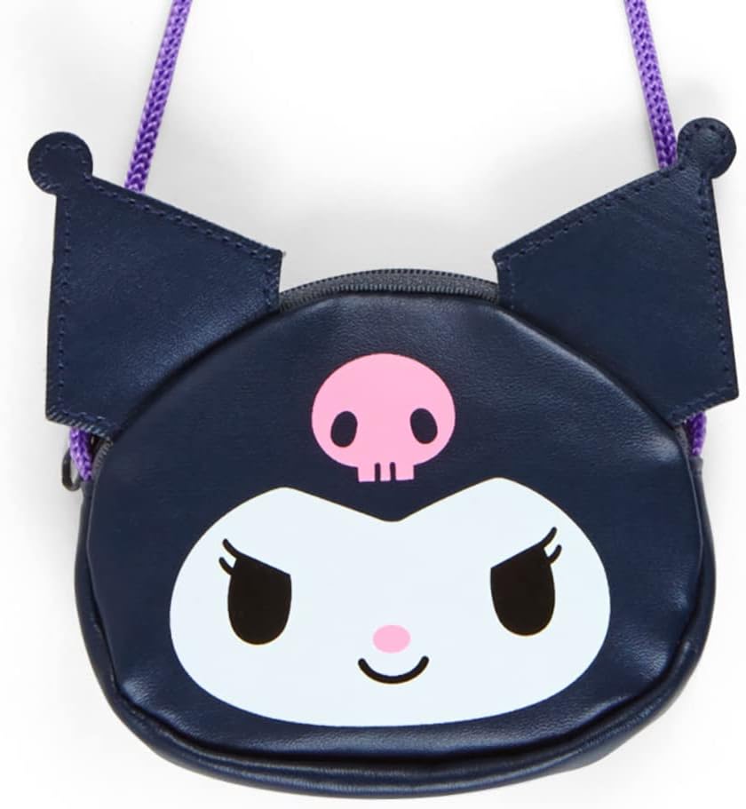 Sanrio (SANRIO) Sanrio Coin Case with Rope Kuromi Kuromi-chan kuromi Coin Case・Pass Case Character 5.3 x 1.2 x 4.3 inches (13.4 x 3 x 11 cm) 765902 SANRIO