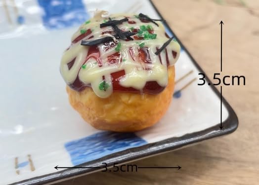 Speed mao Real and Delicious Takoyaki Food Model Food Sample Set of 6