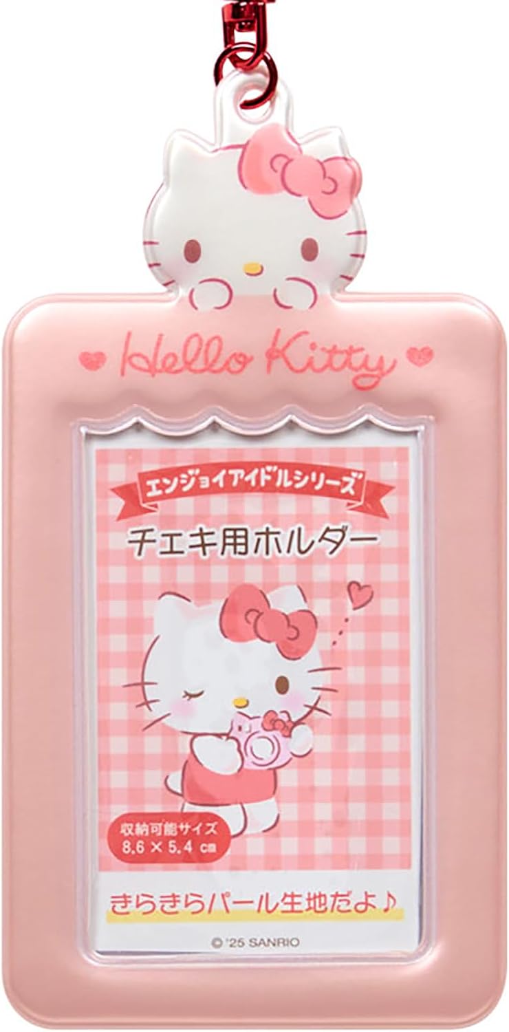 Sanrio 493775 Hello Kitty Holder for Cheki (Enjoy Idol) PVC / Steel, Storage Size: Approx. 2.1 x 3.4 inches (5.4 x 8.6 cm), Card Case