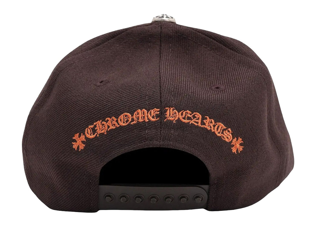 CHROME HEARTS 'ORANGE LOGO' BROWN BASEBALL HAT