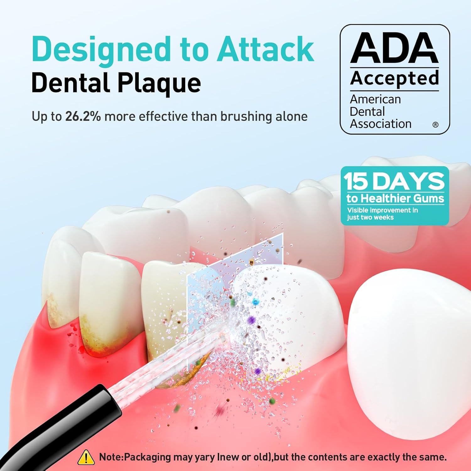 COSLUS ADA Accepted Water Dental Flosser Teeth Pick C20: Portable Cordless Oral Irrigator 300ML Rechargeable Travel Irrigation Cleaner IPX7 Waterproof Electric Flossing Machine, Professional Set Black