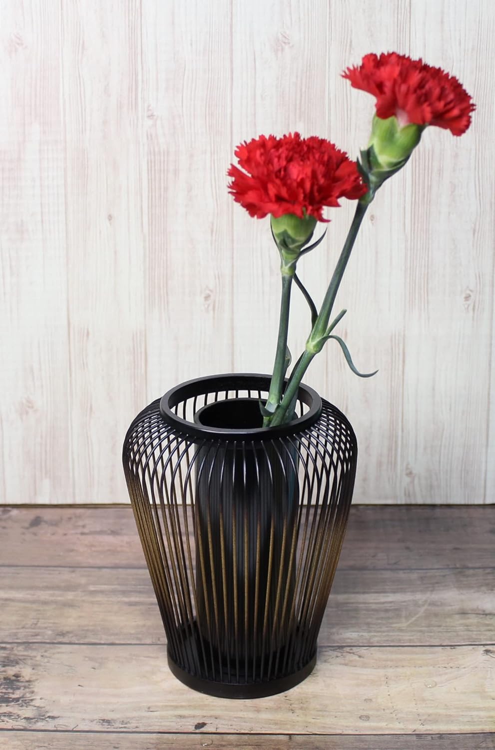 Traditional Crafts, Suruga Bamboo Sensuji Works, Flower Vase, Kyoka Painting