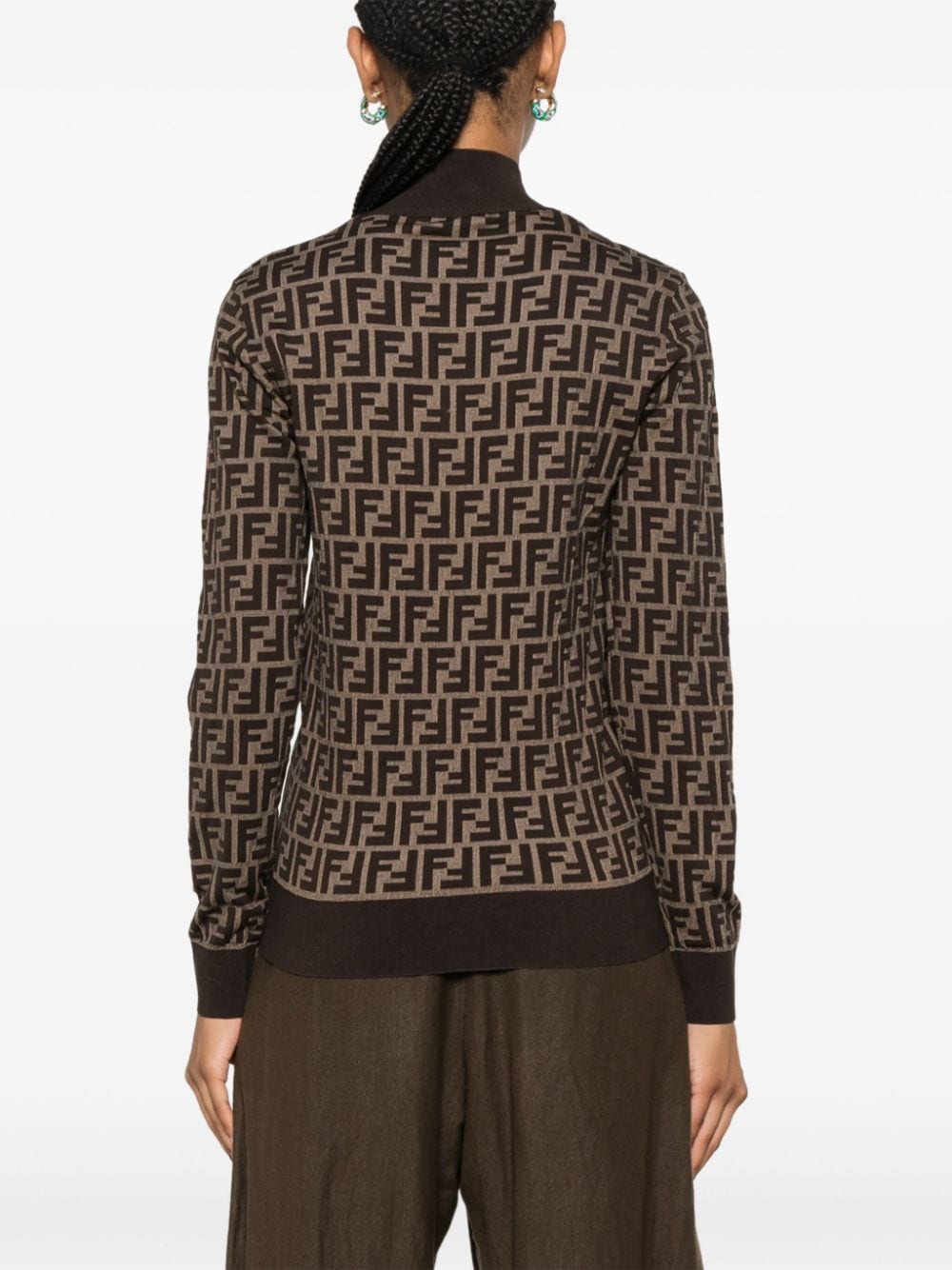 Fendi フェンディFFコットンハイネックセーター - Image 2