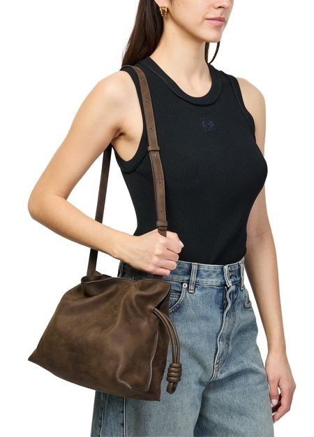 LOEWE Medium Flamenco clutch in grained nubuck - Image 2