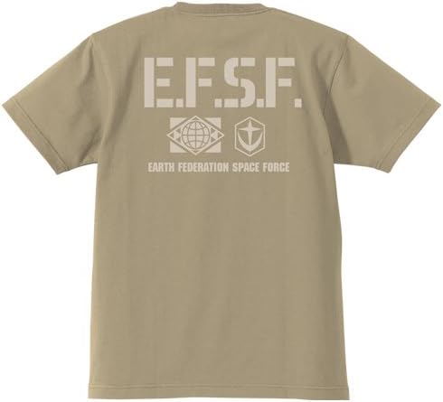コスパ 機動戦士ガンダム 連邦軍 ヘビーウェイトTシャツ SAND KHAKI Lサイズ