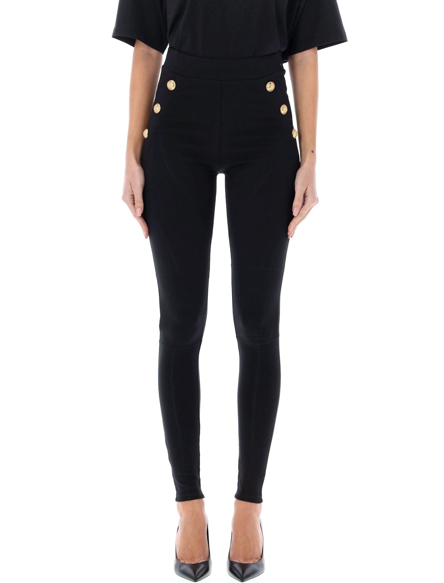 Balmain バルメインのズボン黒 - Image 2