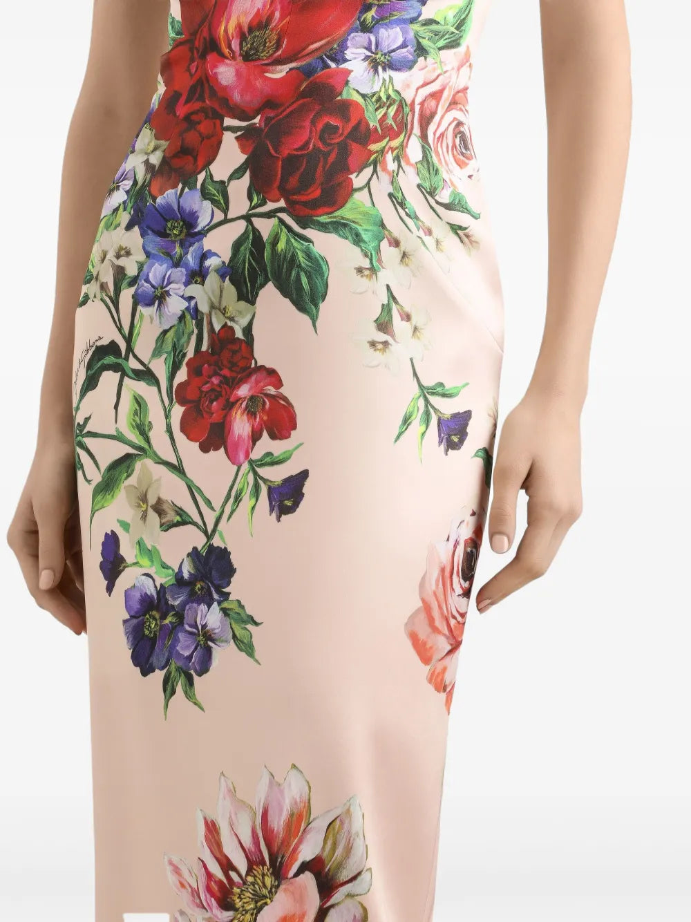 Dolce  Gabbana ドルチェ＆ガッバーナフローラルミディドレス - Image 2