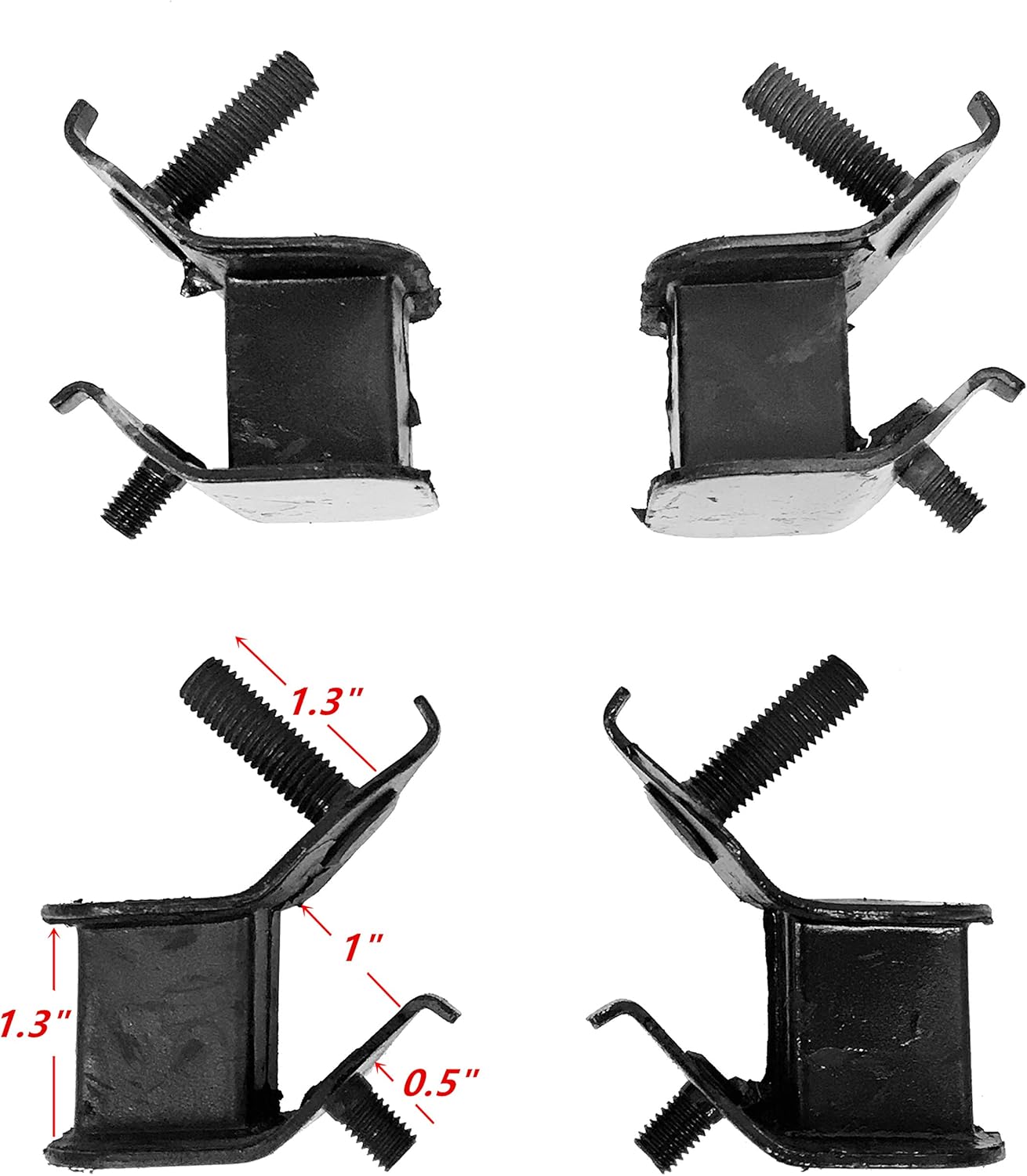 4つの同じ大きくて厚い防振ゴムマウントは、11HP 13HP 389CC 420CCガスジェネレーターの交換用、港湾貨物プレデター7000/8750W 7250/9000ワットのジェネレーターに代わるものです。