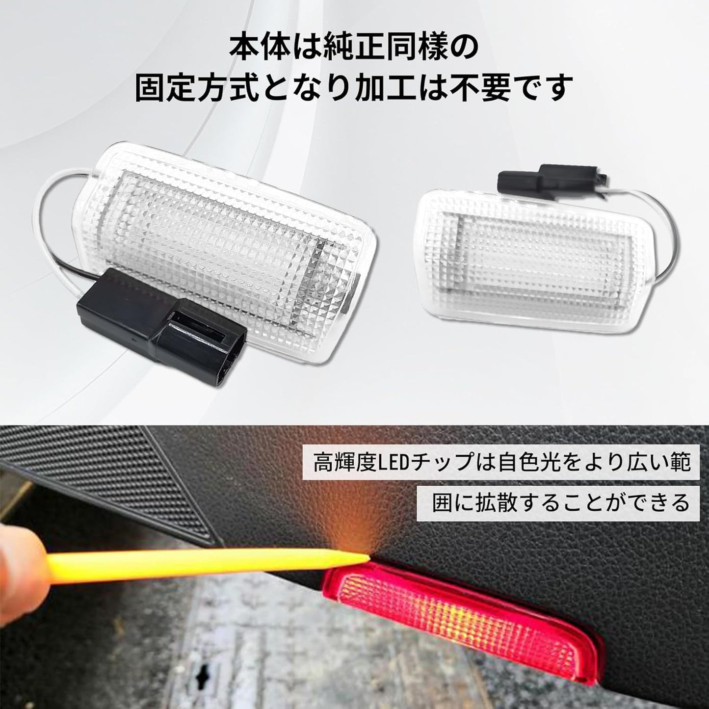 SAGVE LED Car Lamp, LED Courtesy Lamp, Alphard/Vellfire 20/30 Series, Lexus ES GS GX, HS IS, LC, LS LX, NX, Prius α40 Series, Prius PHV50 Series, Prius 20 Series/30 Series/50 Series Welcome Lamp, High