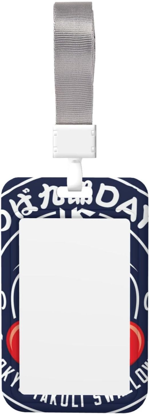 Tsubakuro day Tokyo Yakult Swallows Pass Case, Commuter Passes, ID Card Case, Vertical Name Tag Case, Thin Card Case, Moe Goods, Anime, Cute, Name Tag, Unisex, Character