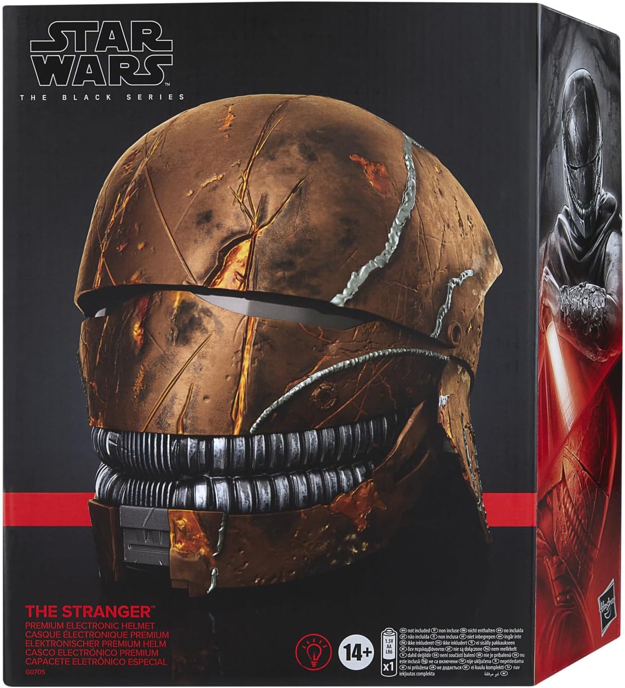 STAR WARS The Black Series The Stranger - Casco electrónico premium, artículo de juego de rol de acólito para edades de 14 años en adelante