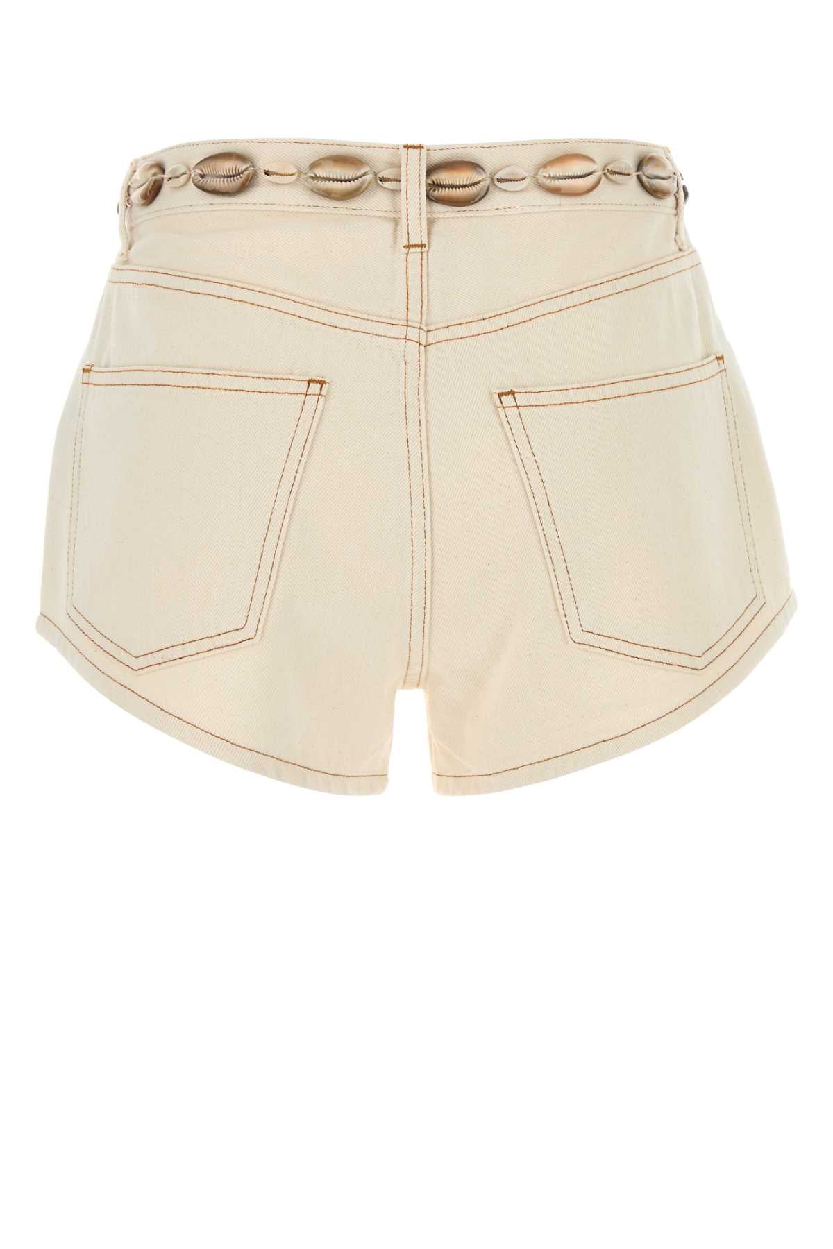 Alanui Sand Denim Ocean Dream Shorts - Image 2