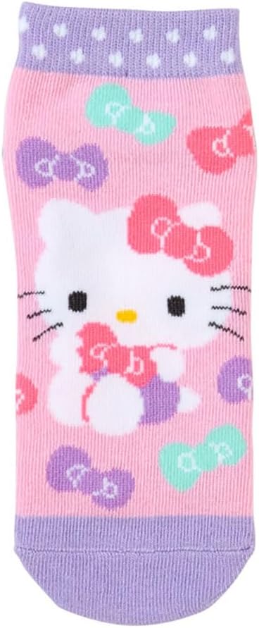 Sanrio 453251 Sanrio Kid's Sneaker Socks, 3 Pairs Set, Socks, 5.1 - 5.9 inches (13 - 15 cm), Hello Kitty, Hello Kitty, Character