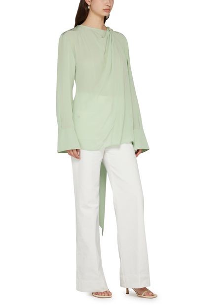VICTORIA BECKHAM ツイストディテール スカーフトップス - Image 2